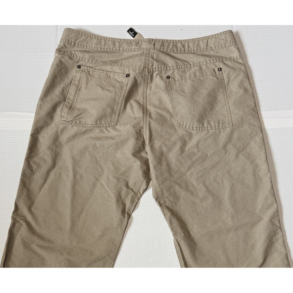 PRANA Breathe - Men's Beige Hiking Double Knee Pants - Size X-Large XL